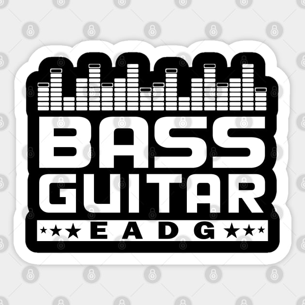 Bass Guitar Sticker by TeeUniverse